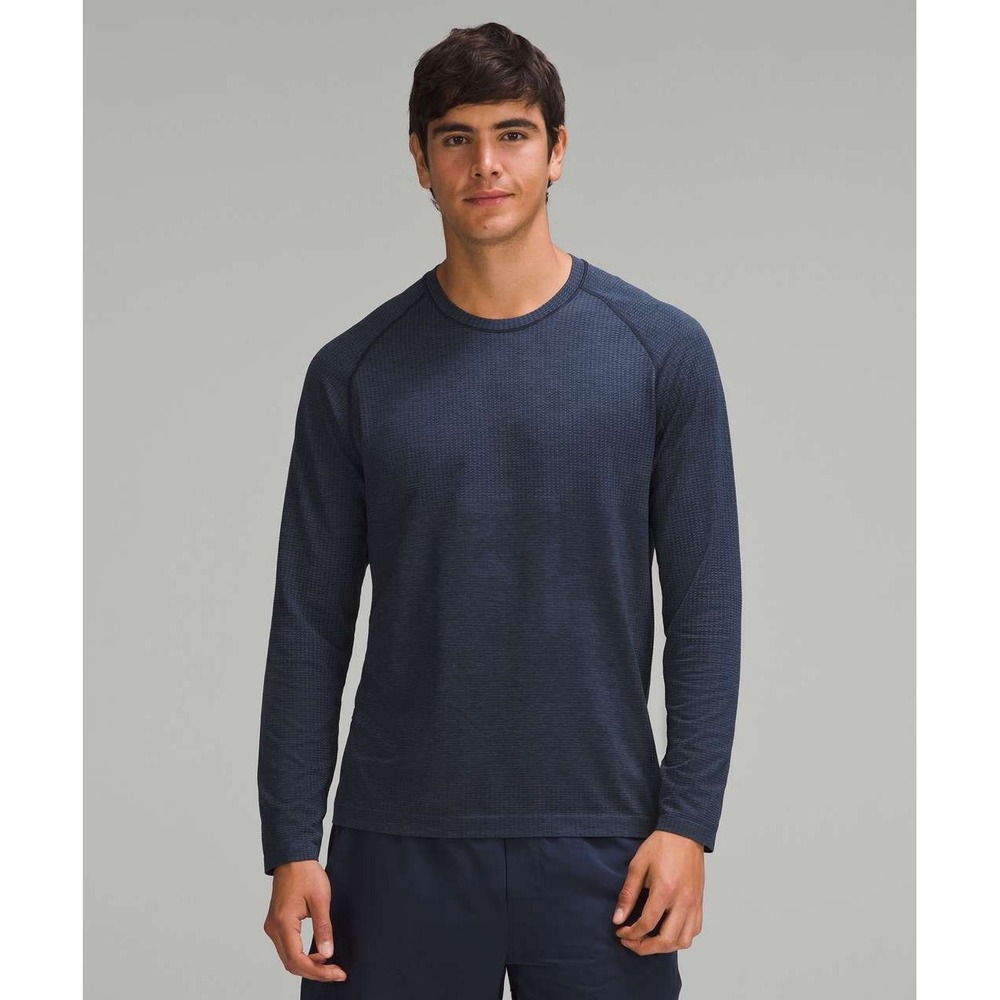 Lululemon Metal Vent Tech Long Sleeve Navy Mineral Blue Shirt Mens Small